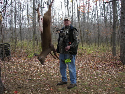 Harvested Whitetail Deer